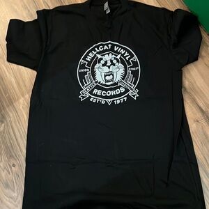 Hellcat vinyl records t-shirt new black L